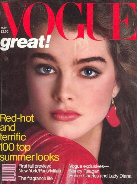 Brooke Shields, Vogue Magazine May 1981 Cover Photo - United States