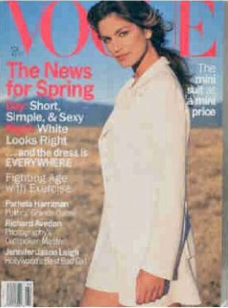 Cindy Crawford, Vogue Magazine February 1994 Cover Photo - United States