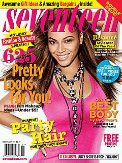 Beyoncé, Seventeen Magazine December 2008 Cover Photo - United States