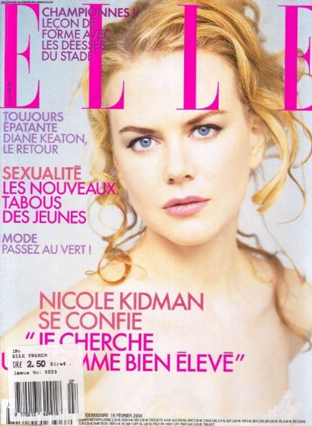Nicole Kidman, Brigitte Lacombe, Elle Magazine February 2004 Cover