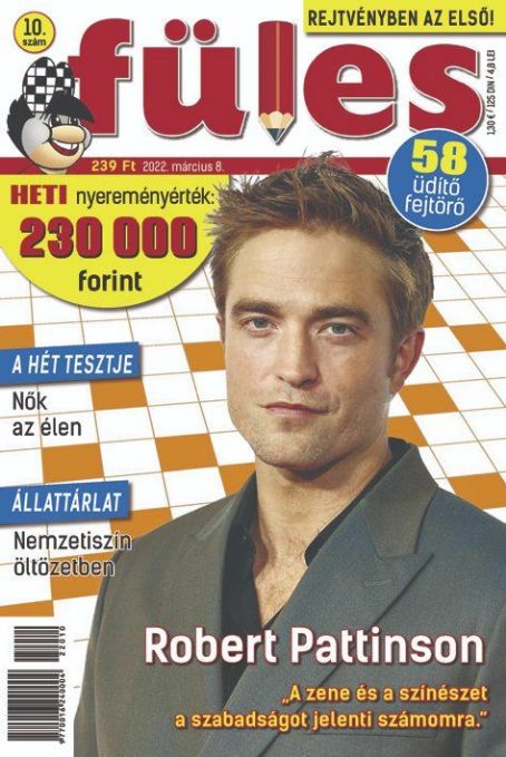 Robert Pattinson - Fules Magazine Cover [Hungary] (8 March 2022)