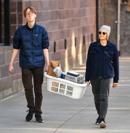Jodie Foster – With her son out together in New York