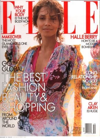 Halle Berry, Gilles Bensimon, Elle Magazine October 2003 Cover Photo ...