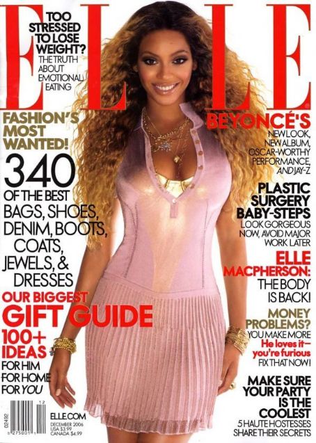 Beyoncé Knowles - Elle Magazine [United States] (December 2006)