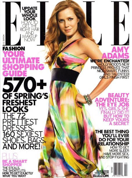 Amy Adams, Elle Magazine March 2008 Cover Photo - United States