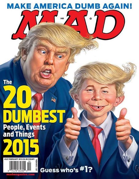 Donald Trump, Mad Magazine February 2016 Cover Photo - United States