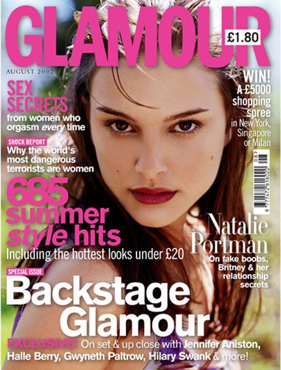 Natalie Portman, Glamour Magazine August 2002 Cover Photo - United Kingdom