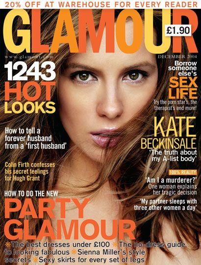 Kate Beckinsale, Glamour Magazine December 2004 Cover Photo - United ...
