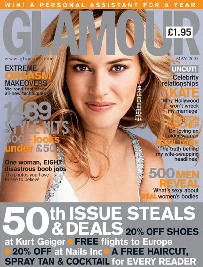 Kate Winslet, Glamour Magazine May 2005 Cover Photo - United Kingdom