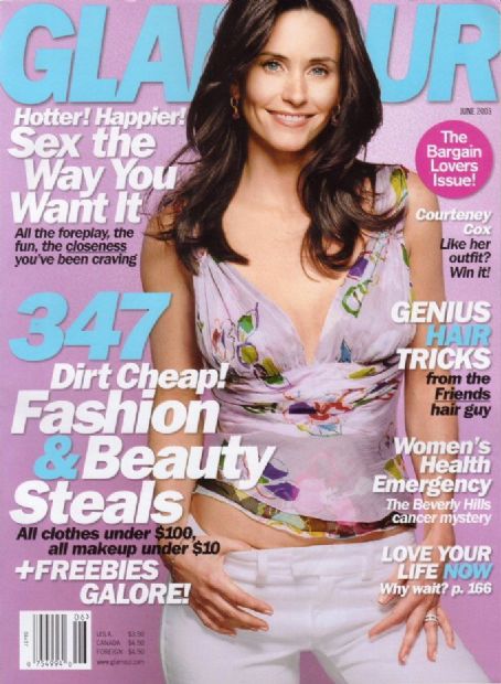 Courteney Cox, Glamour Magazine June 2003 Cover Photo - United States