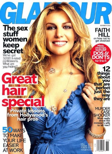 Faith Hill, Glamour Magazine November 2006 Cover Photo - United States