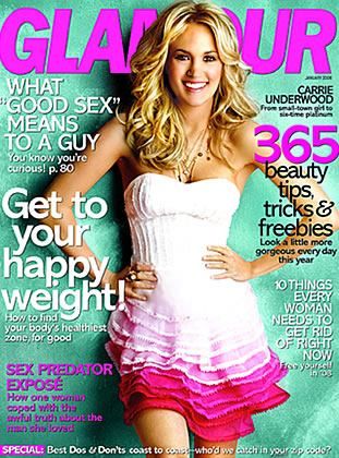 Carrie Underwood, Glamour Magazine January 2008 Cover Photo - United States