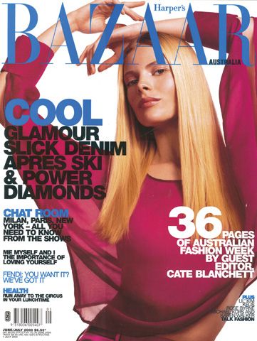 Harper's Bazaar Magazine June 2000 Cover Photo - Australia