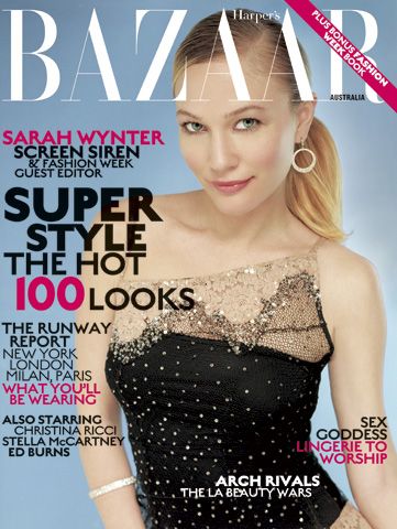 Sarah Wynter, Mark Liddel, Harper's Bazaar Magazine June 2001 Cover ...