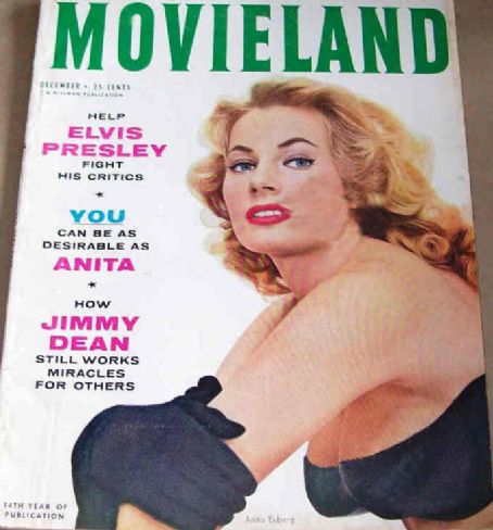 Anita Ekberg - Movieland Magazine [United States] (December 1956)