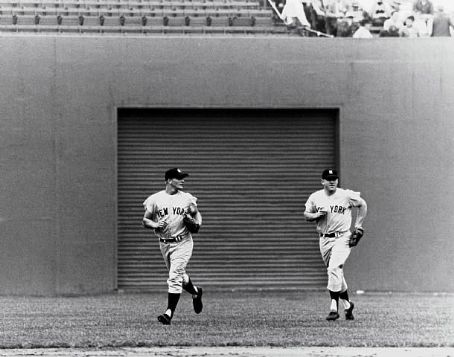 Maris & Mantle coming in from the outfield