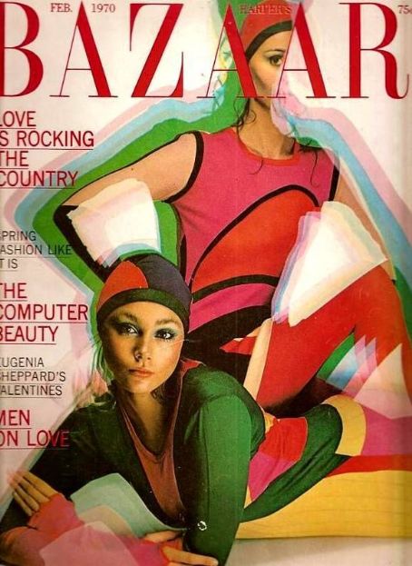 Jane Hitchcock, Harper's Bazaar Magazine February 1970 Cover Photo ...