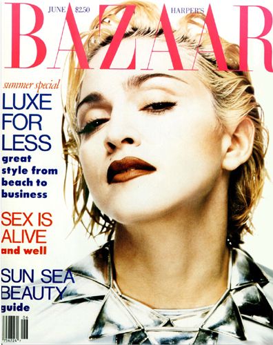 Madonna, Harper's Bazaar Magazine June 1990 Cover Photo - United States