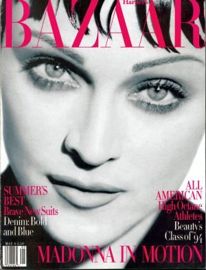 Madonna, Harper's Bazaar Magazine May 1994 Cover Photo - United States
