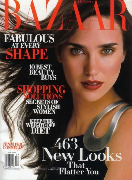 Jennifer Connelly, Harper's Bazaar Magazine July 2003 Cover Photo