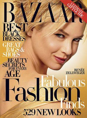 Renée Zellweger, Harper's Bazaar Magazine December 2007 Cover Photo ...