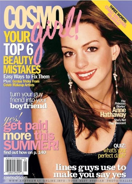 Anne Hathaway, Cosmo Girl Magazine May 2004 Cover Photo - United States