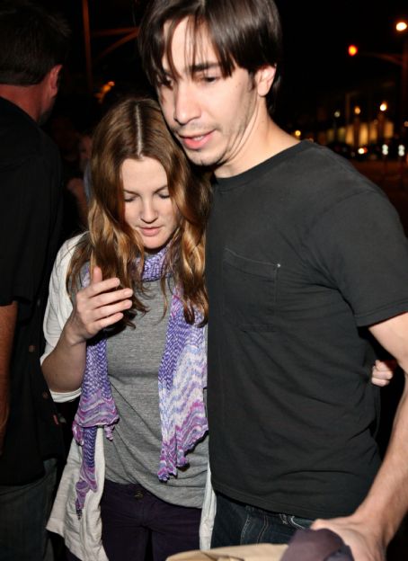 Drew Barrymore And Justin Long Leaving STK In Beverly Hills April 11 2008