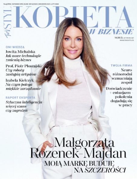 Malgorzata Rozenek, Kobieta W Biznesie Magazine December 2023 Cover ...