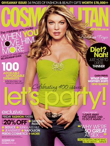 Fergie, Cosmopolitan Magazine November 2006 Cover Photo - Australia