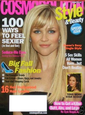 Reese Witherspoon, Cosmopolitan Magazine 2007 Cover Photo - United States