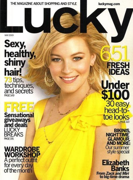 Elizabeth Banks, Lucky Magazine May 2009 Cover Photo - United States