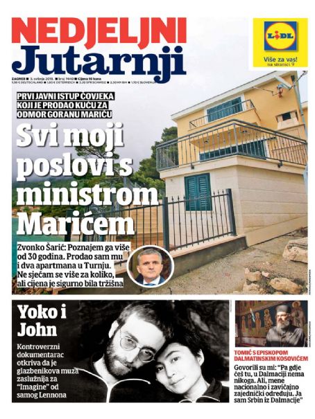 John Lennon, Yoko Ono, Yoko Ono And John Lennon, Nedjeljni Jutarnji ...