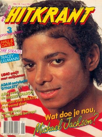 Michael Jackson, Hitkrant Magazine 07 April 1984 Cover Photo - Netherlands