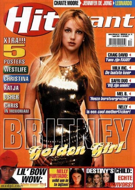 Britney Spears, Hitkrant Magazine 07 April 2001 Cover Photo - Netherlands