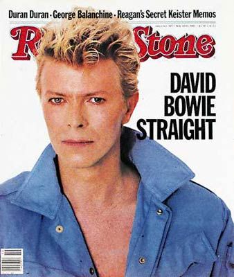 David Bowie, Rolling Stone Magazine 12 May 1983 Cover Photo - United States