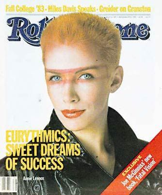 Annie Lennox, Rolling Stone Magazine 29 September 1983 Cover Photo ...