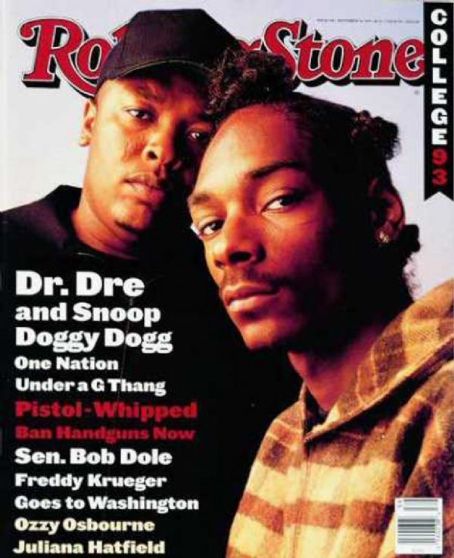 Dr. Dre, Snoop Dogg, Rolling Stone Magazine 30 September 1993 Cover ...