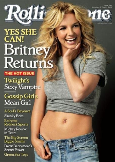 Britney Spears Rolling Stone Magazine 11 December 2008 Cover Photo United States