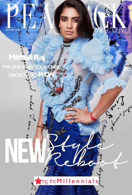 Mithali Raj - The Peacock Magazine Cover [India] (January 2018)