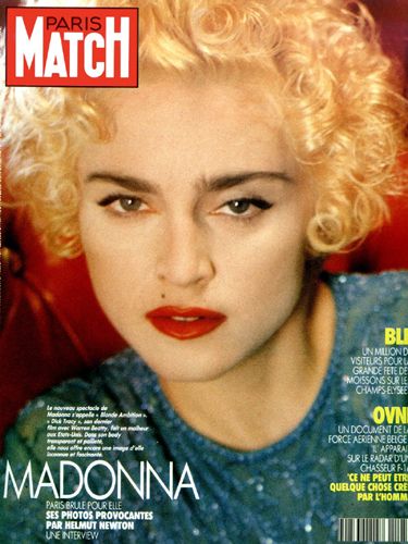 Madonna, Paris Match Magazine 1990 Cover Photo - France