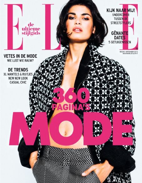 Yana Bovenistier, Elle Magazine September 2013 Cover Photo - Belgium