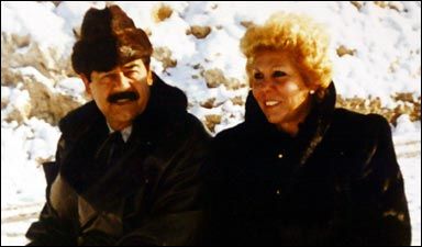Saddam Hussein and Sajida Talfah Hussein