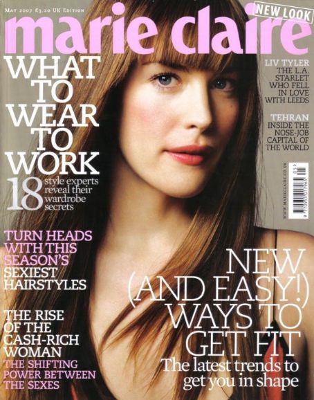 Liv Tyler, Marie Claire Magazine May 2007 Cover Photo - United Kingdom