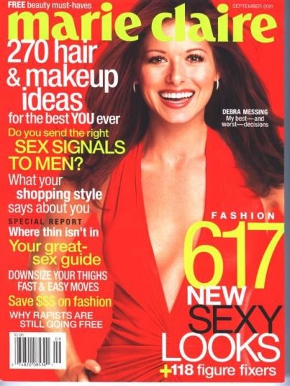 Debra Messing, Marie Claire Magazine September 2001 Cover Photo ...