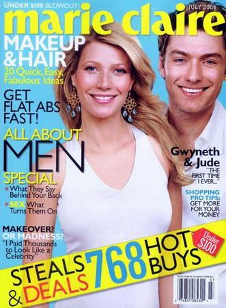 Gwyneth Paltrow, Marie Claire Magazine July 2004 Cover Photo - United