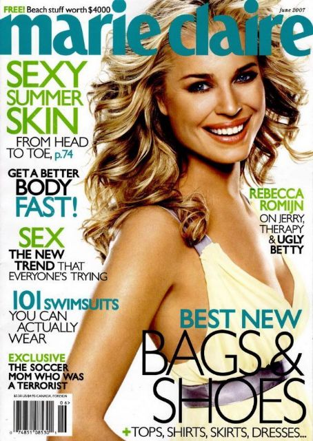 Rebecca Romijn, Marie Claire Magazine June 2007 Cover Photo - United States