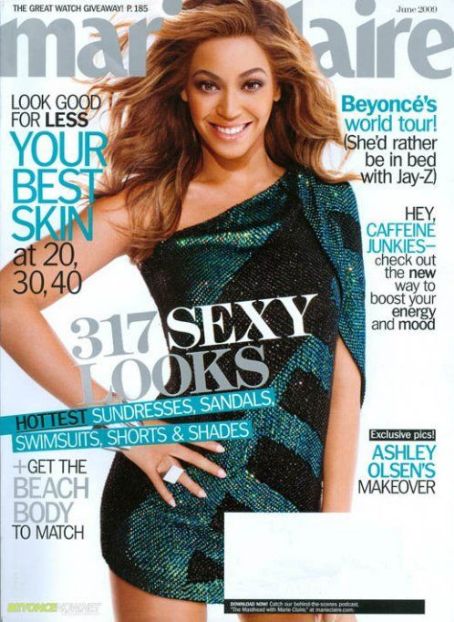 Beyoncé, Gilles Bensimon, Marie Claire Magazine June 2009 Cover Photo ...