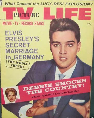 Elvis Presley, TV Picture Life Magazine April 1960 Cover Photo - United ...