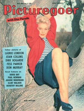 Kim Novak, Picturegoer Magazine 1958 Cover Photo - United States