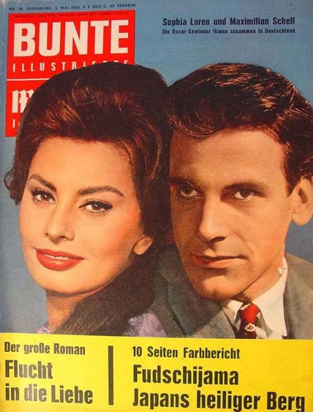 Sophia Loren, Bunte Magazine 02 May 1962 Cover Photo - Germany